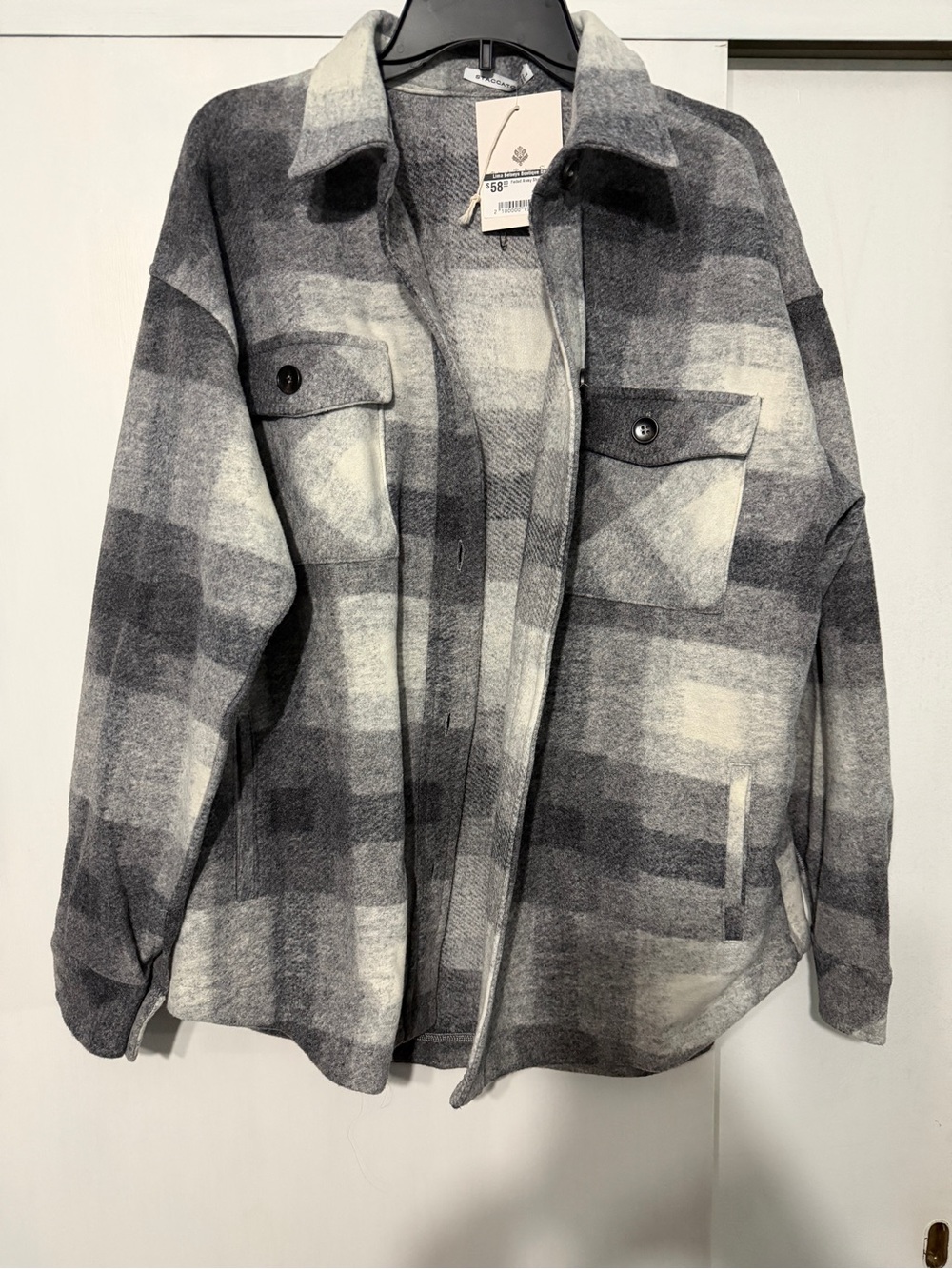 Staccato Gray Shacket